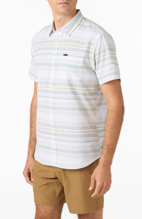 O'neill Trvlr Upf Traverse Stripe Short Sleeve Performance Button-up Shirt