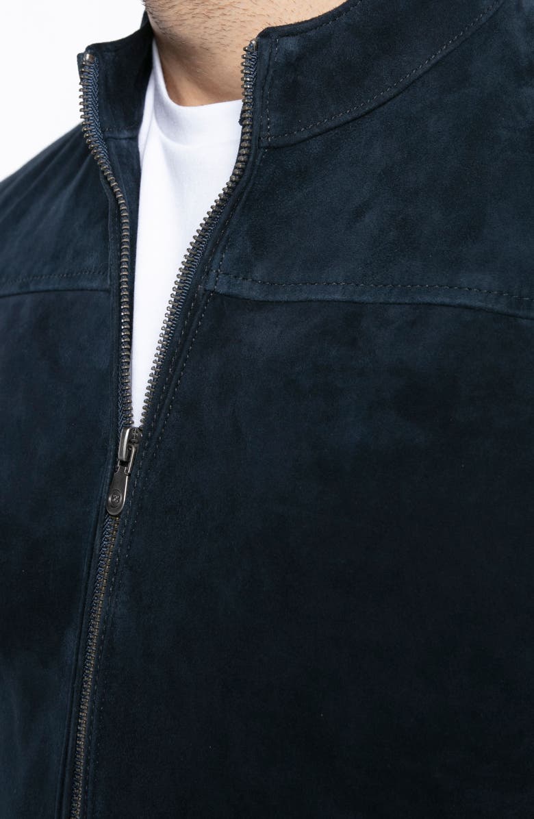 PINO BY PINOPORTE Suede Bomber Jacket, Alternate, color, 