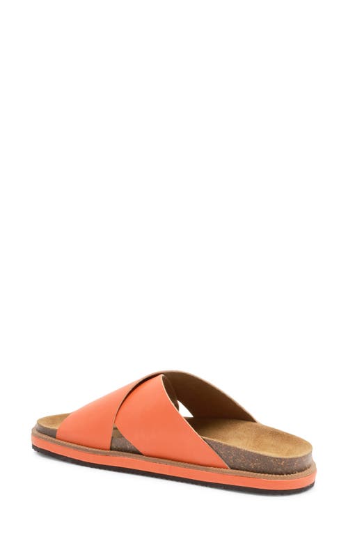 Free People Sidelines Slide Sandal In Orange