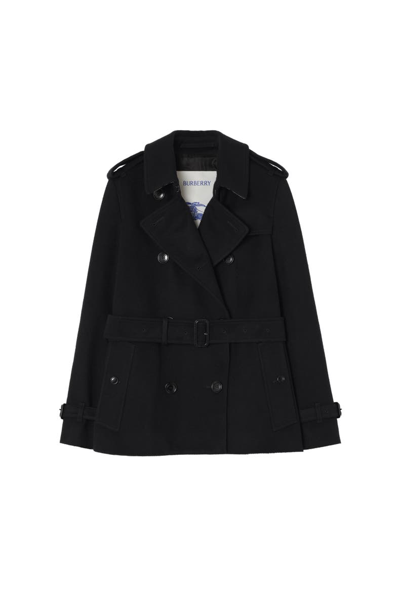 Cashmere Kensington Trench Jacket, Alternate, color, Black