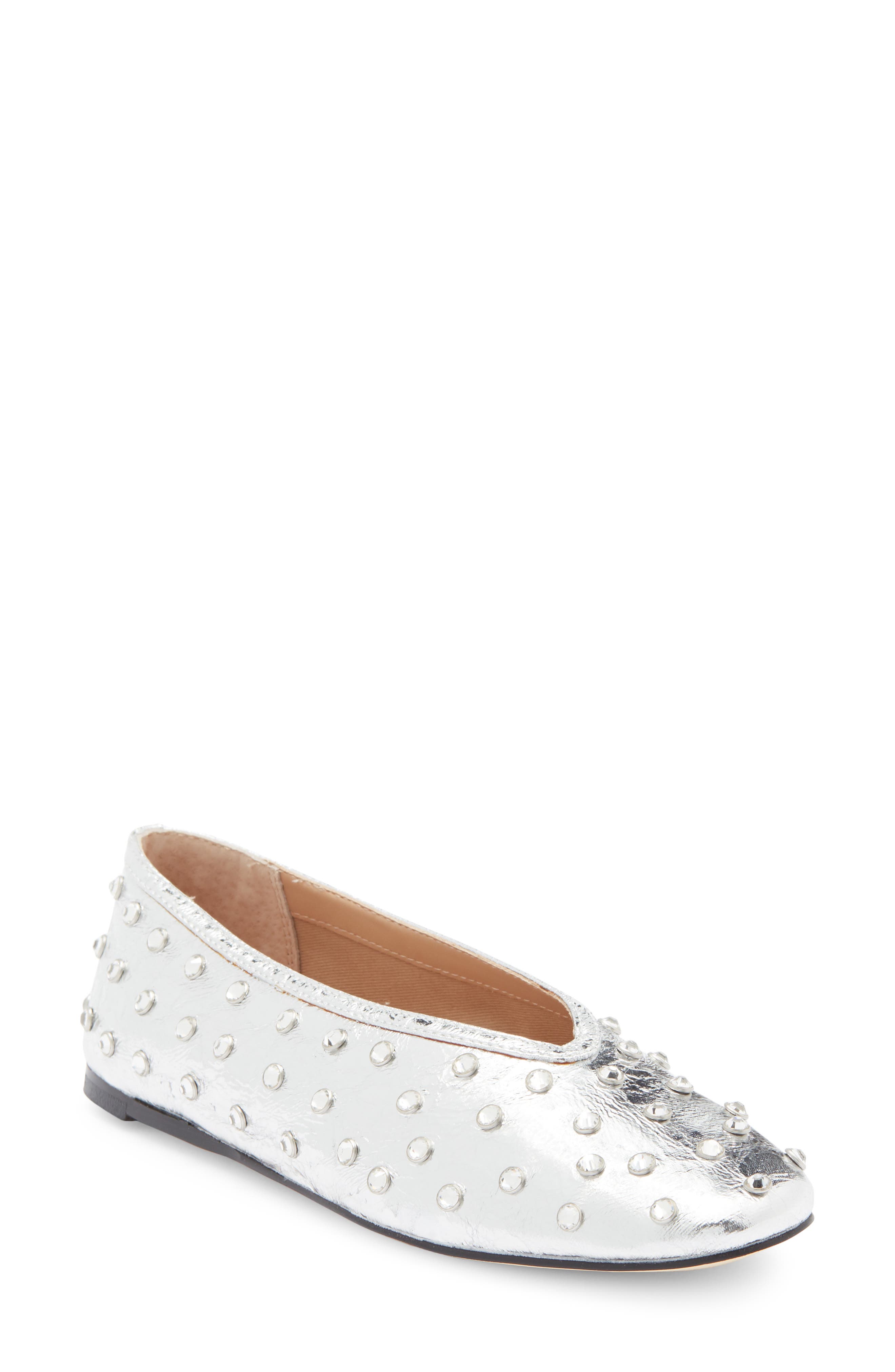 Steve Madden Leni Rhinestone Embellished Flat