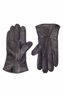 Cole Haan Leather Touchscreen Compatible Gloves