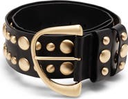 Cult Gaia Zoe Studded Leather Belt