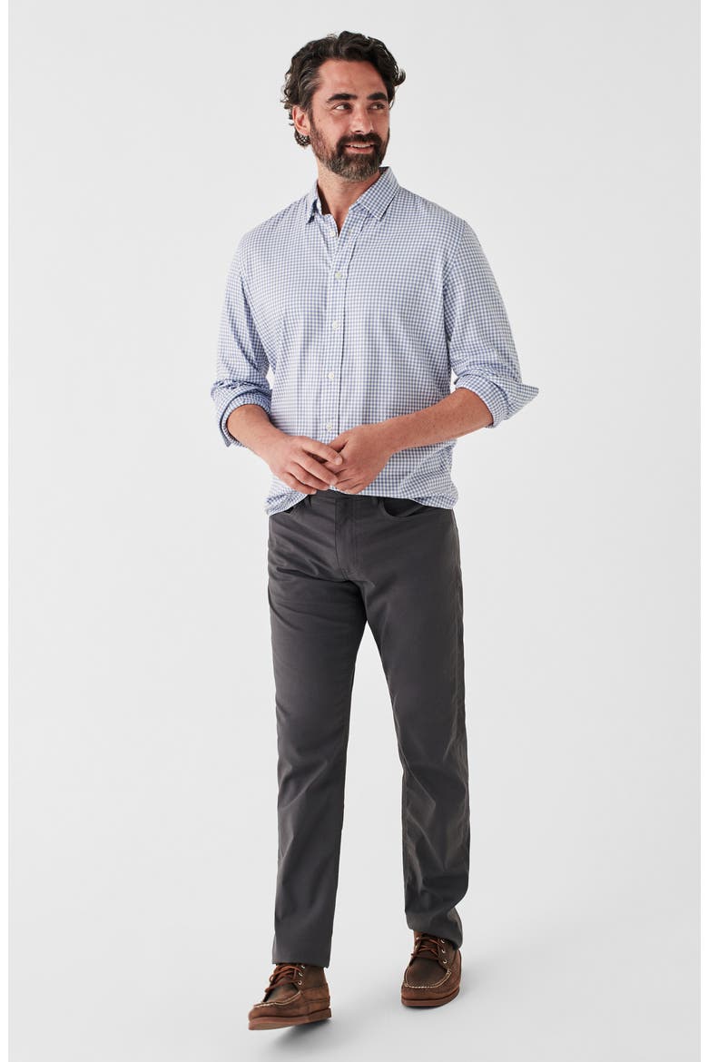 The Movement Check Button-Up Shirt, Alternate, color, LIGHT BLUE GINGHAM