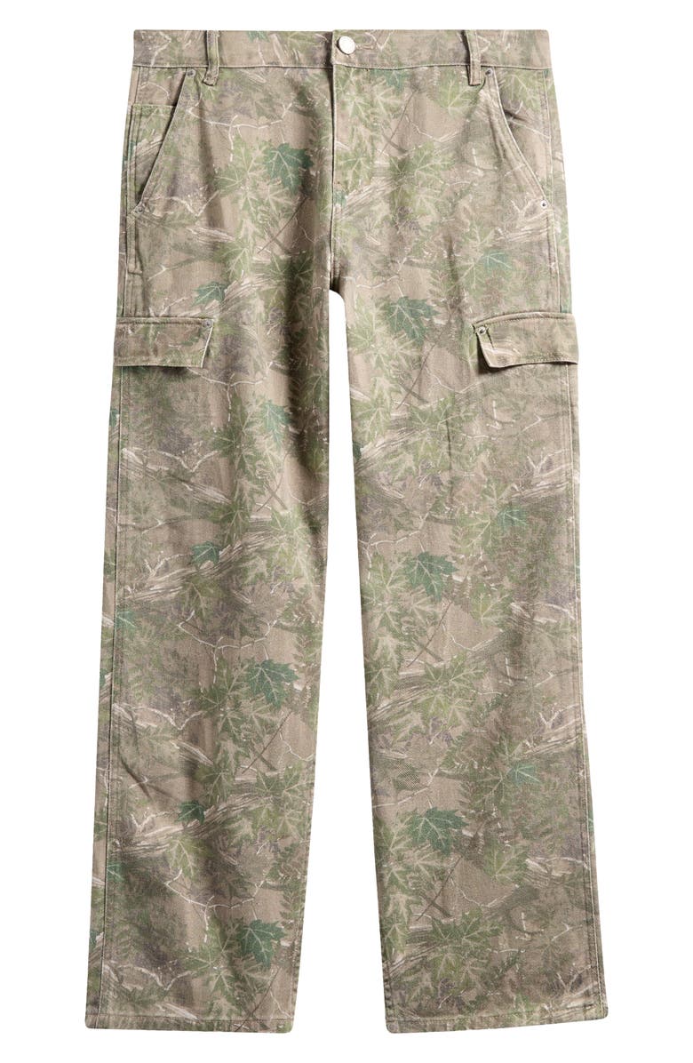 PacSun Leaf Print 5-Pocket Pants, Alternate, color, Camouflage