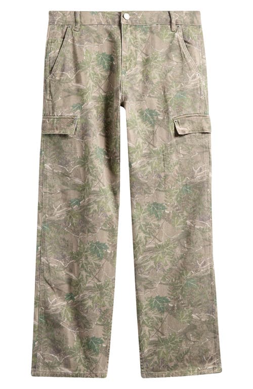 Pacsun Leaf Print 5-pocket Pants In Camouflage