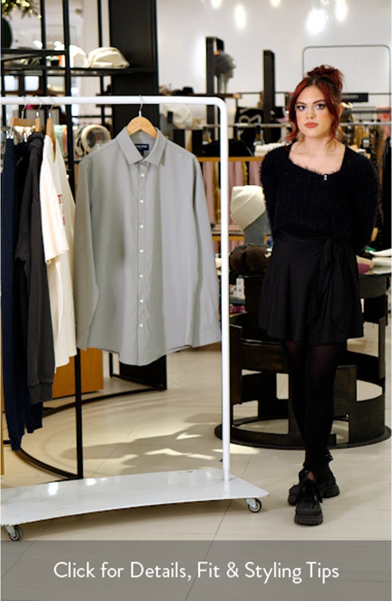 Leeward Microcheck Trim Fit Button-Up Shirt, sales video thumbnail