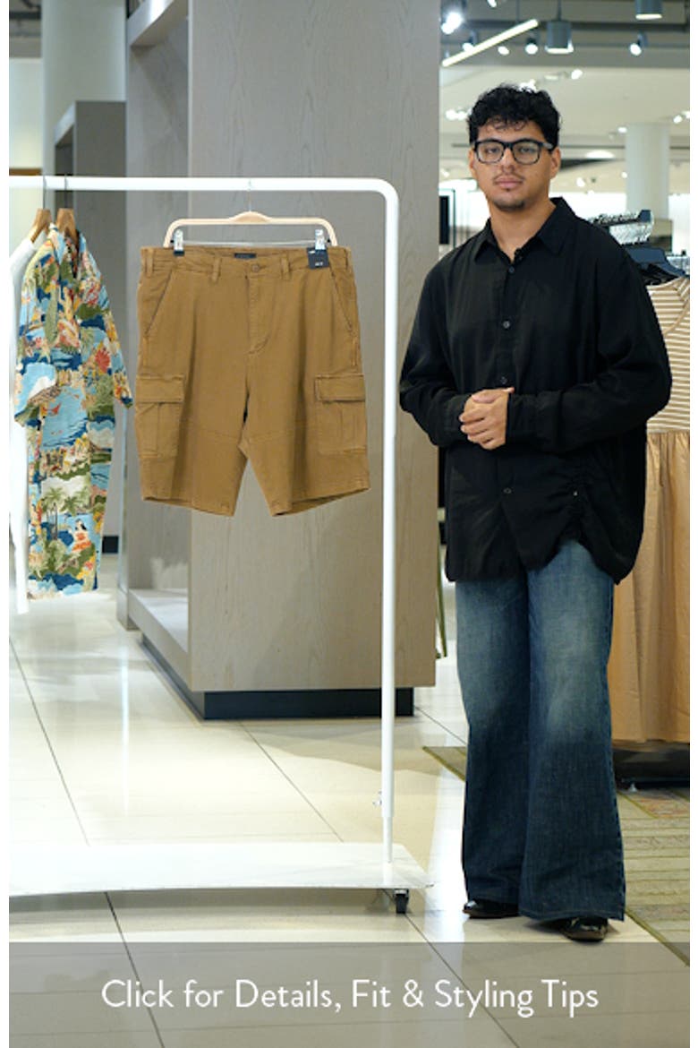 Stretch Cotton Twill Cargo Shorts video