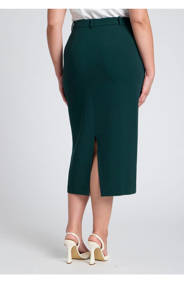 ELOQUII The 365 Semi Stretch Midi Column Skirt, Alternate, color, 