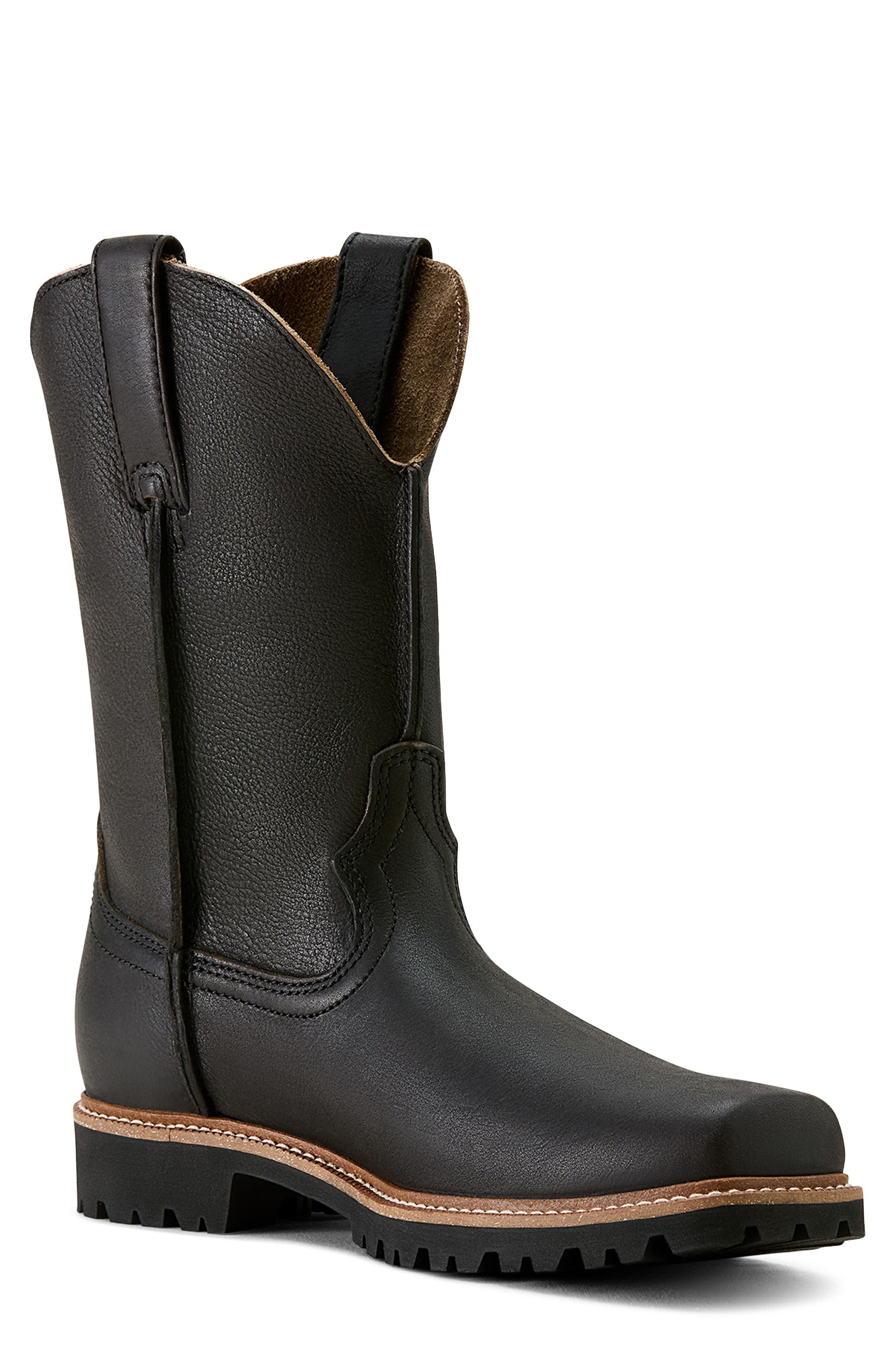Stoney Creek Square Toe Western Boot, Main, color, BLACK MOCHA