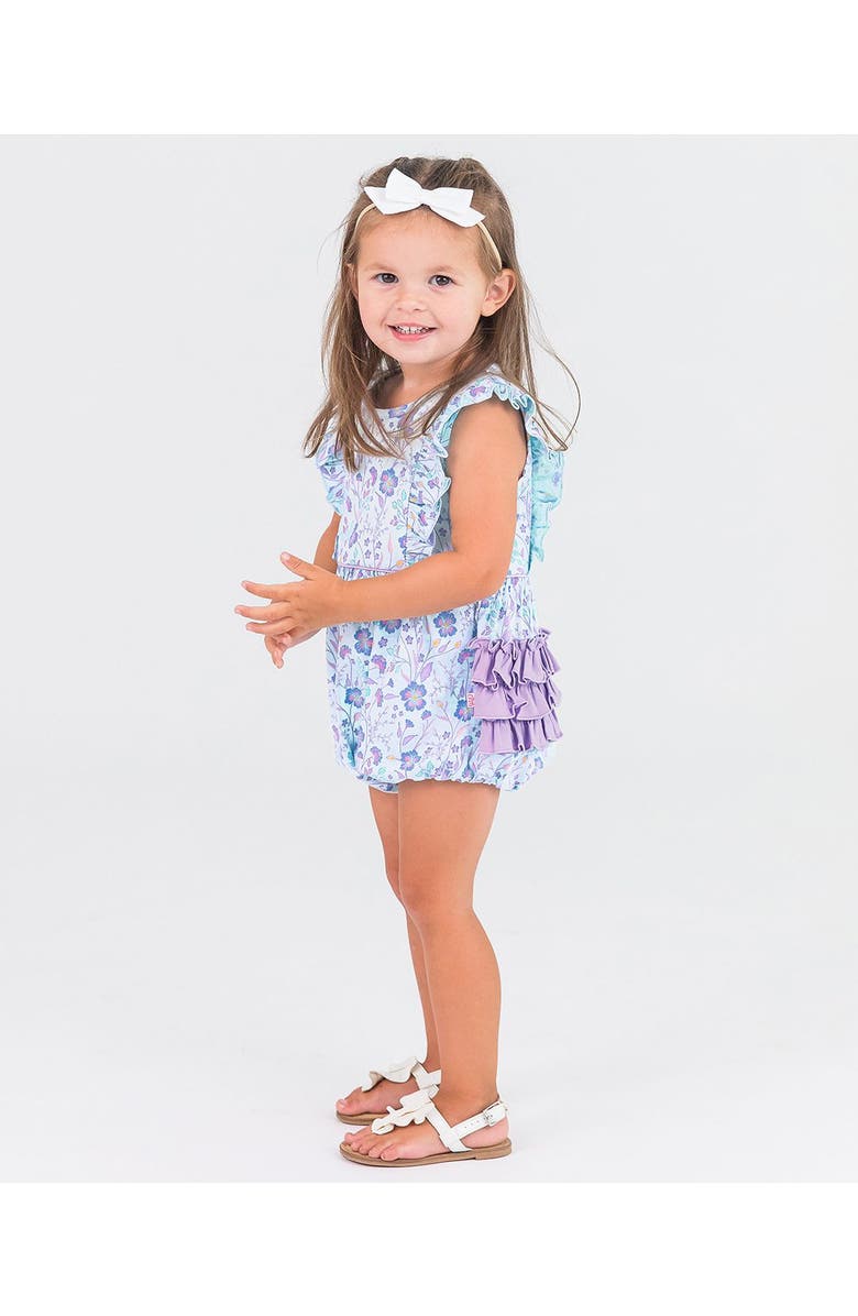 RuffleButts Baby Toddler Knit Sleeveless Waterfall Romper, Alternate, color, 