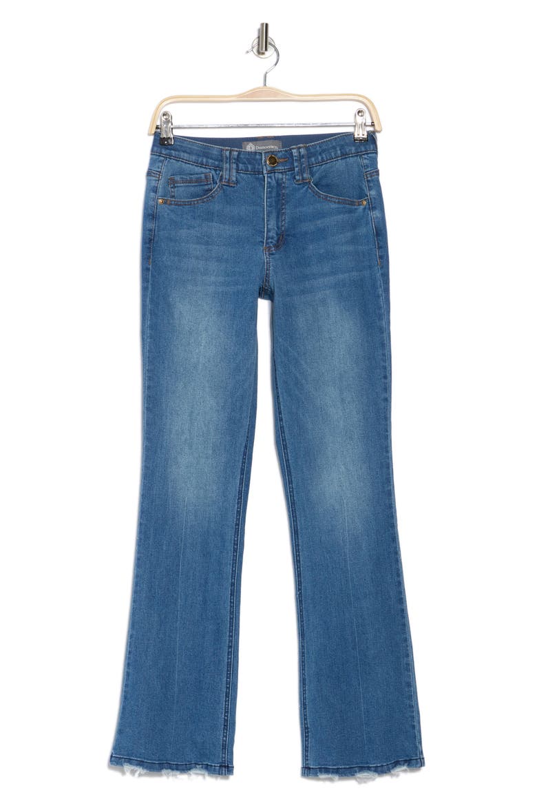 High Waist Itty Bitty Bootcut Jeans, Alternate, color, MID BLUE