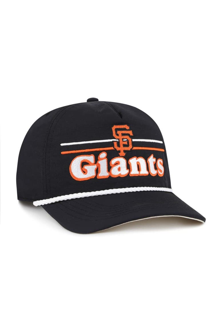 Men's '47 Black San Francisco Giants Campscape Hitch Adjustable Hat, Alternate, color, Black