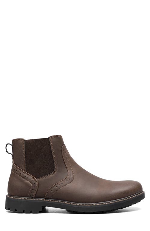 Nunn Bush Delton Plain Toe Chelsea Boot In Brown