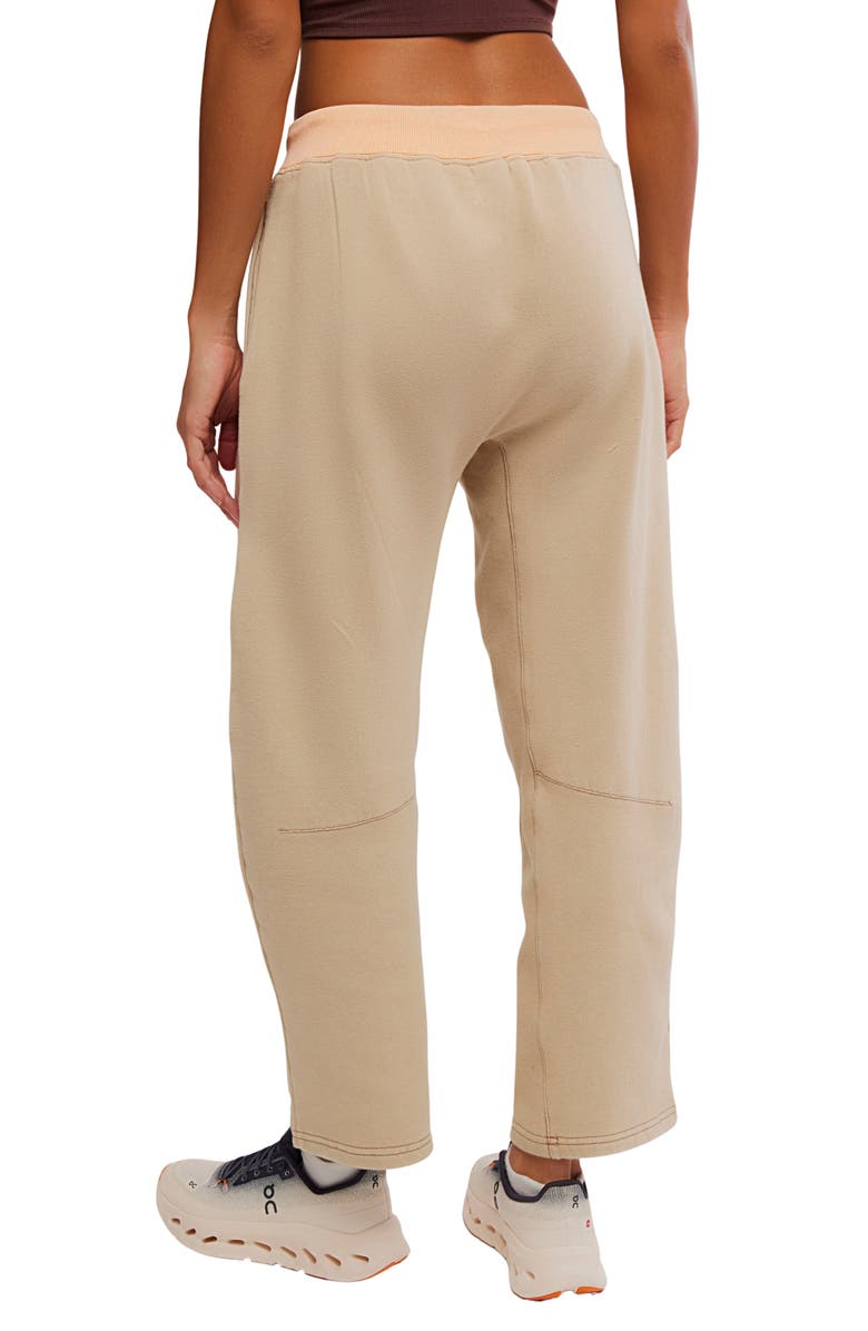 Free People You Wish Tie Waist Sweatpants, Alternate, color, Sandy