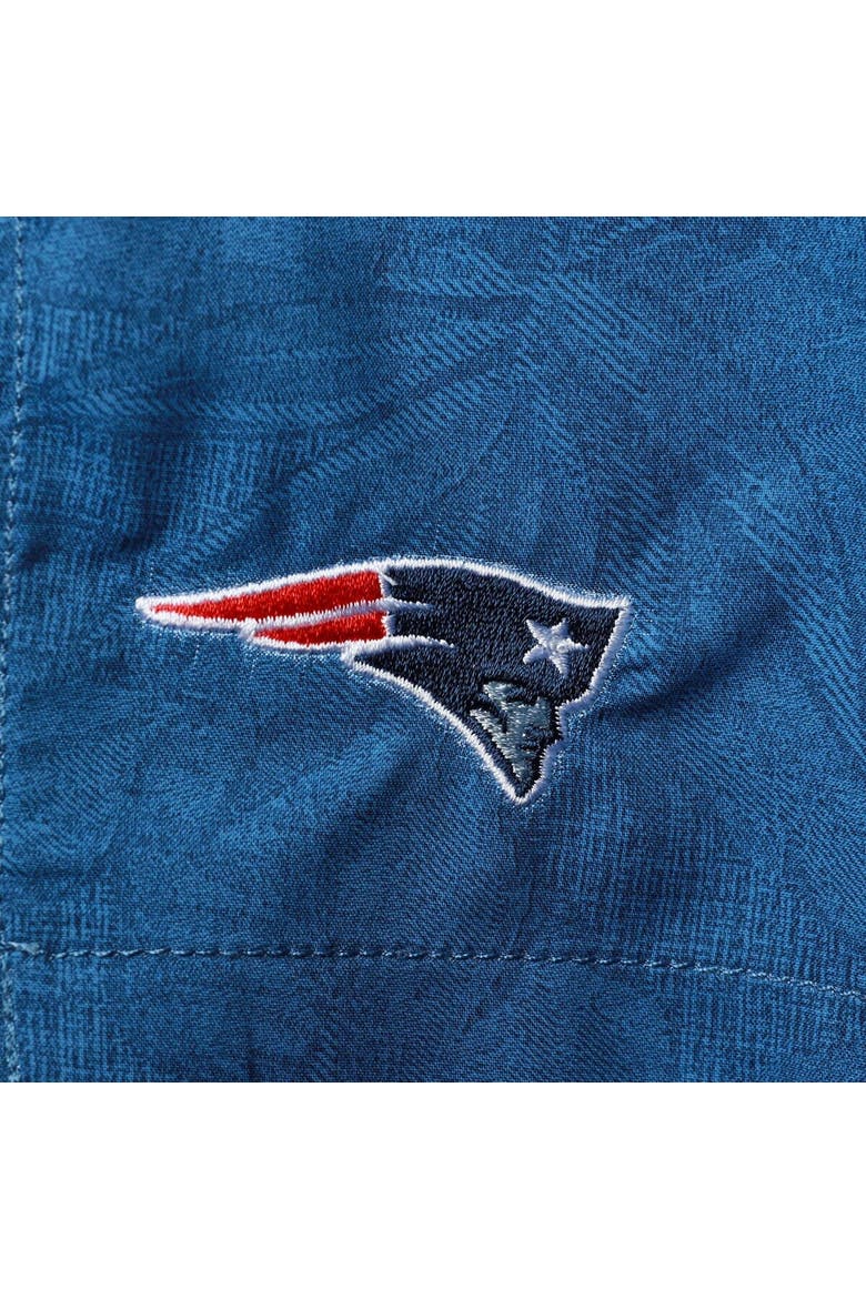 Men's Tommy Bahama Navy New England Patriots Naples Layered Leaves Swim Trunks, Alternate, color, Navy