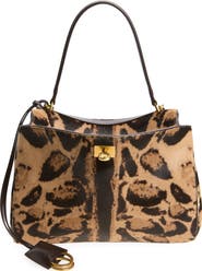 Balenciaga Small Rodeo Genuine Calf Hair Top Handle Bag
