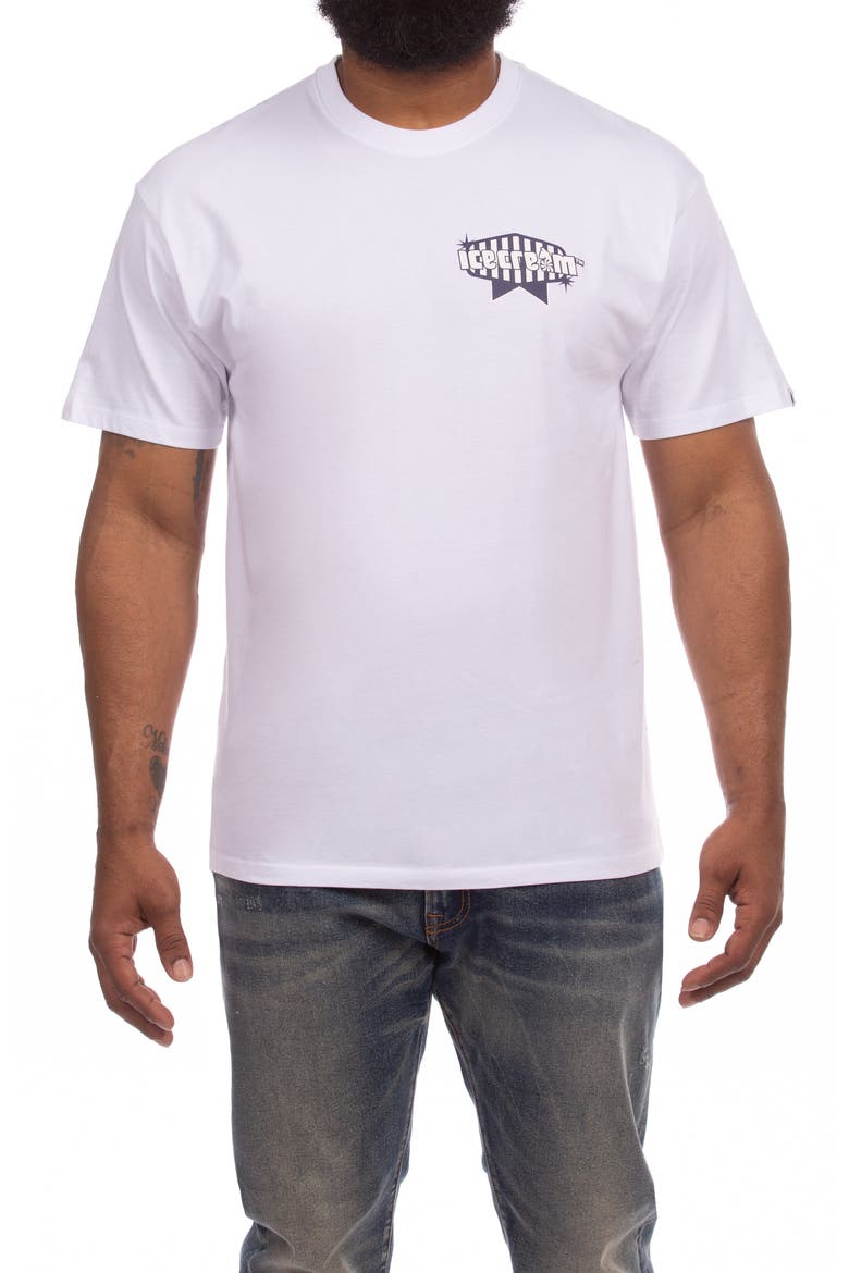 Cross Cones Graphic T-Shirt, Main, color, WHITE