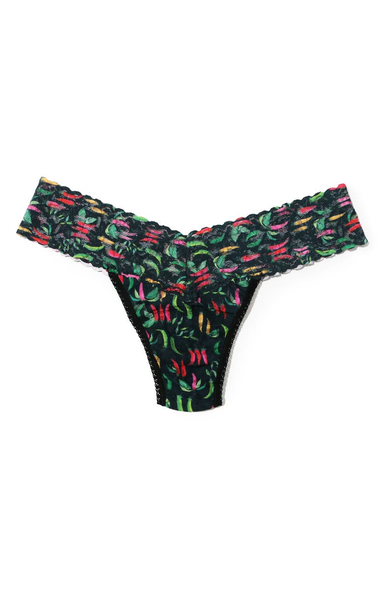 Hanky Panky Print Low Rise Thong, Alternate, color, Extra Spice