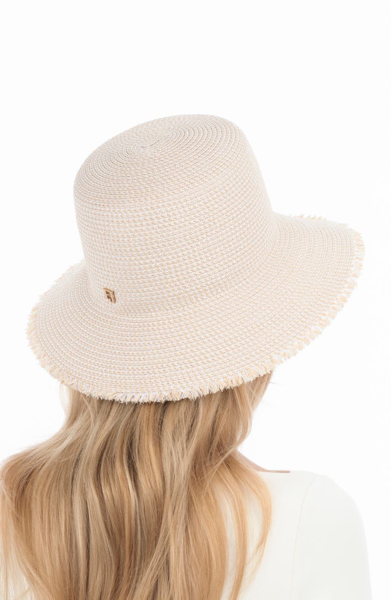Eric Javits Squishee<sup>®</sup> Straw Bucket Hat, Alternate, color, Cream