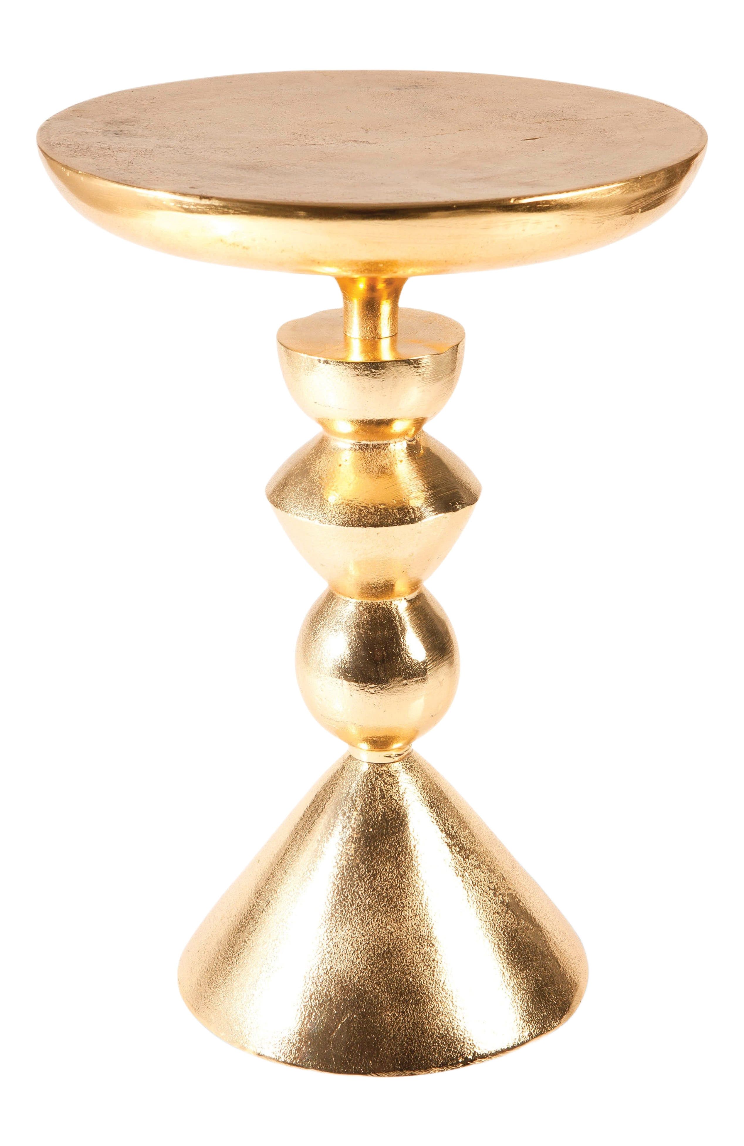 Lunares Accent Table in Rosy Bronze 