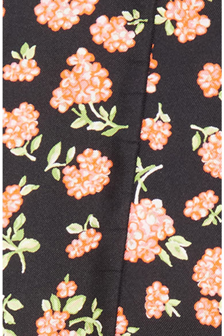 Mazzetto Coriandolo Silk Skinny Scarf, Alternate, color, BLACK/ ROSE