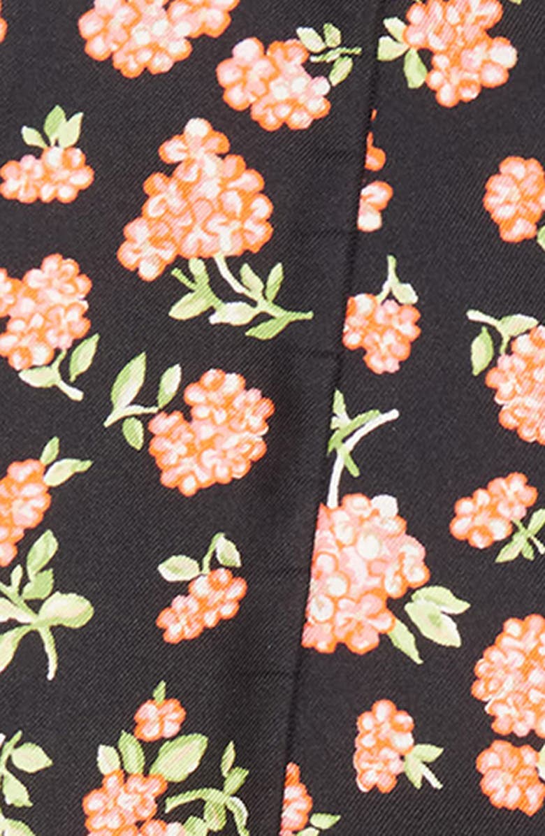 Valentino Garavani Mazzetto Coriandolo Silk Skinny Scarf, Alternate, color, Black/ Rose