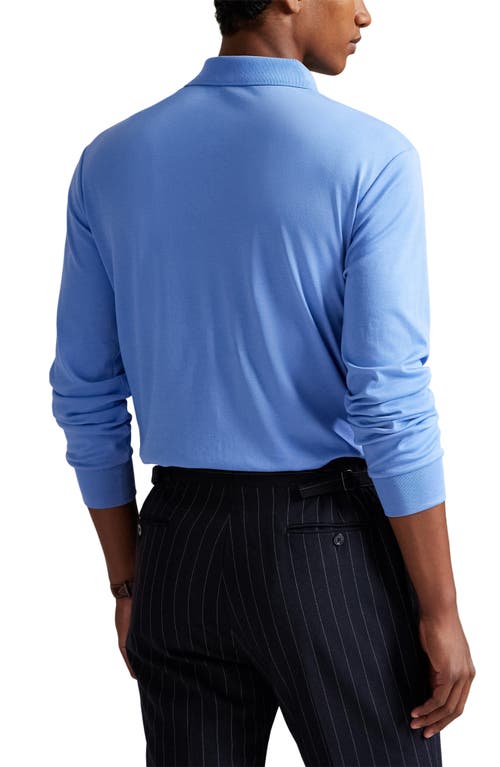 Polo Ralph Lauren Classic Fit Soft Cotton Long-sleeve Polo Shirt In Blue