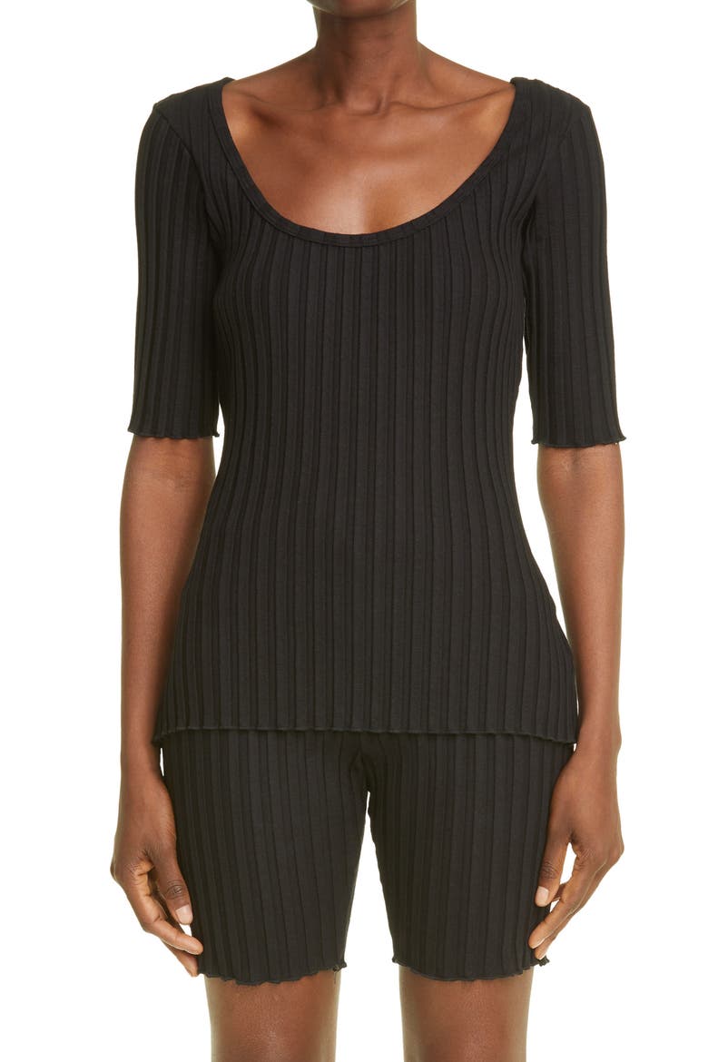 RIB by Simon Miller Vista Rib Top, Main, color, BLACK