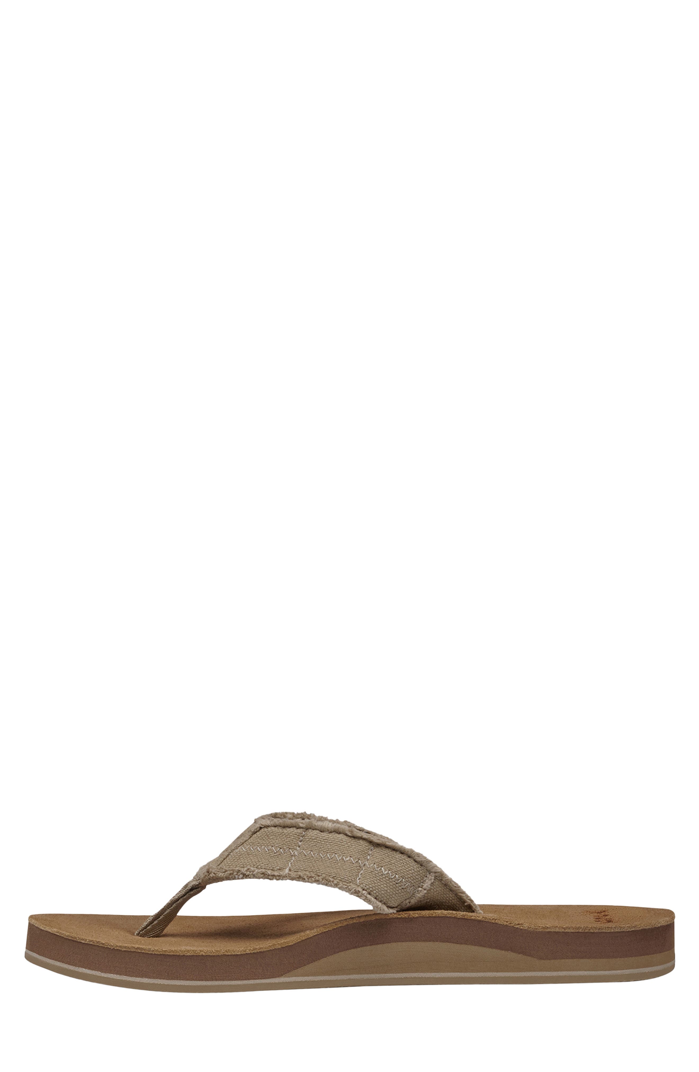 Fraid Not Flip Flop, Alternate, color, NATURAL