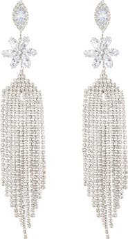 EYE CANDY LOS ANGELES Siciliy Fringe Statement Earrings