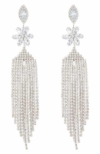 EYE CANDY LOS ANGELES Siciliy Fringe Statement Earrings