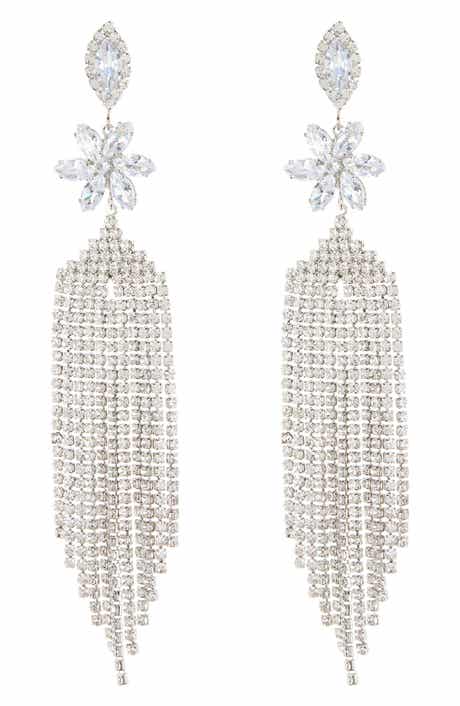 EYE CANDY LOS ANGELES Siciliy Fringe Statement Earrings