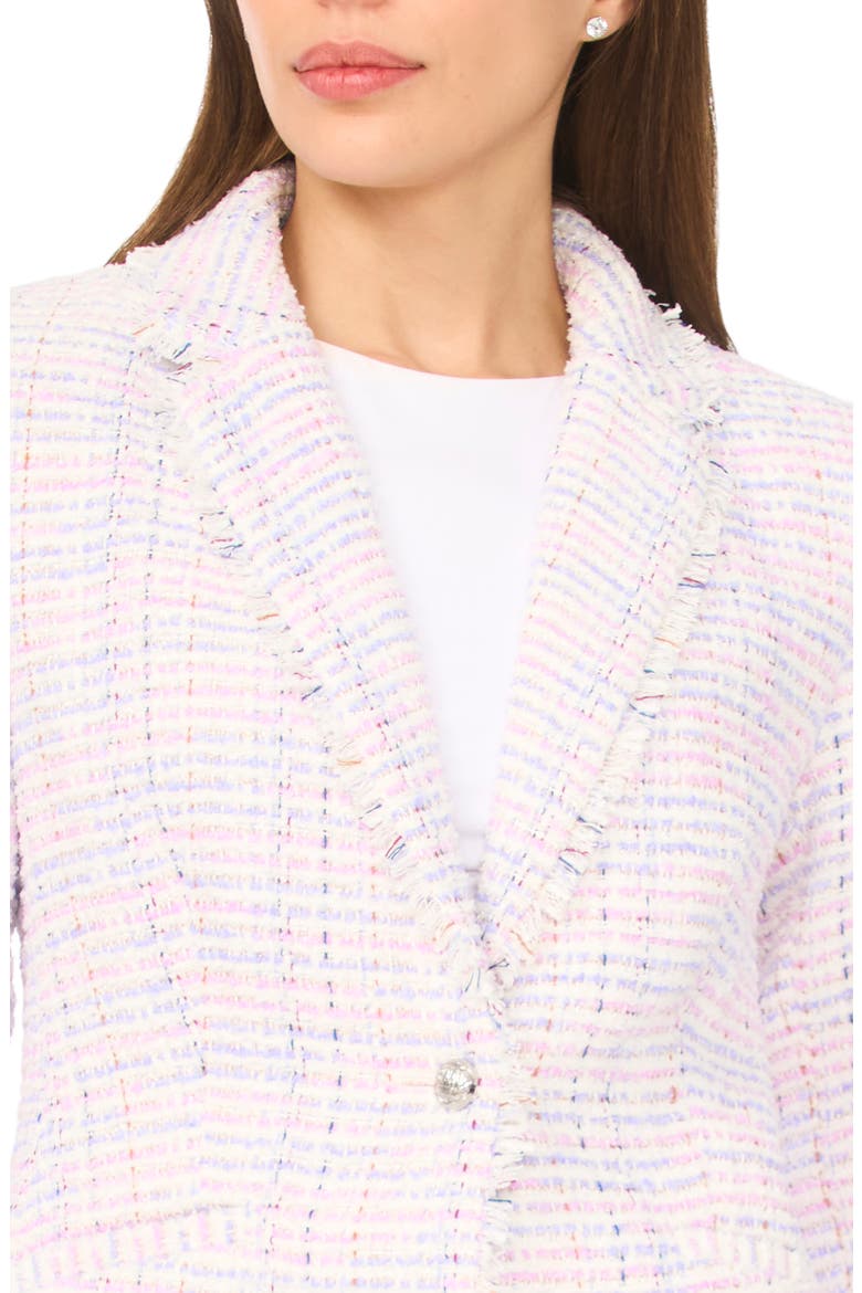 Frayed Edge Tweed Blazer, Alternate, color, NEW IVORY