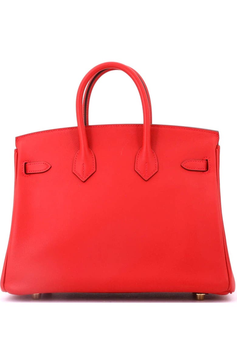 Pre-Owned Hermes Birkin Handbag Red Swift with Gold Hardware 25, Alternate, color, Rouge Casaque