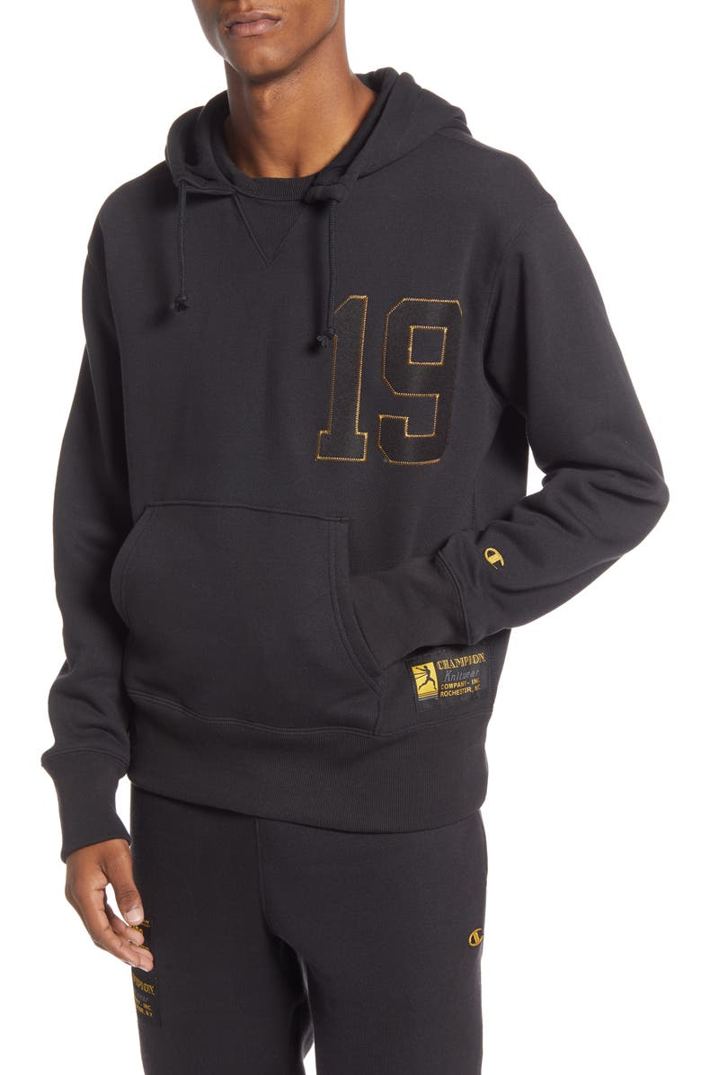Champion Century Collection Gold 19 Hooded Sweatshirt, Main, color, 