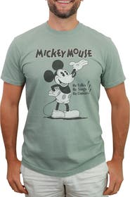 Mickey & Friends Men's Classic He Talks He Sings He Dances Short Sleeve Graphic T-Shirt