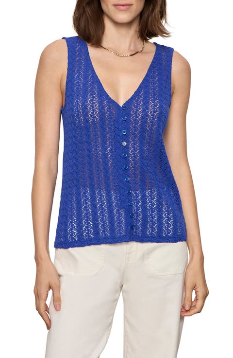 No Rush Front Button Sweater Vest