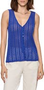 Sanctuary No Rush Front Button Sweater Vest
