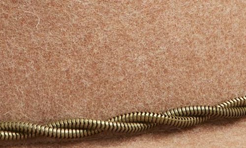 TREASURE & BOND TREASURE & BOND CHAIN TRIM WOOL FELT BOATER HAT 
