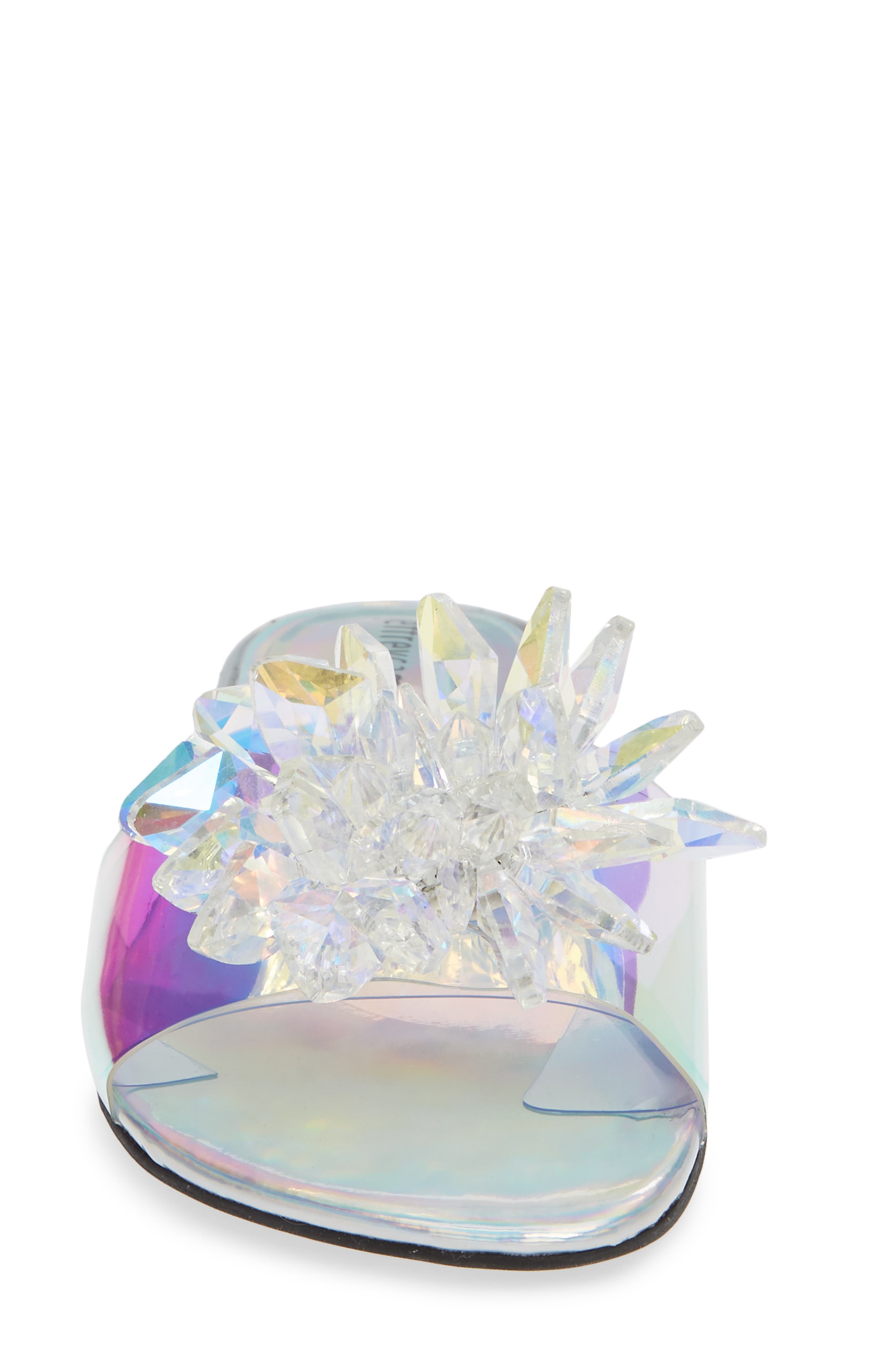 Jeffrey Campbell Snowflake Embellished Slide Sandal, Alternate, color, 