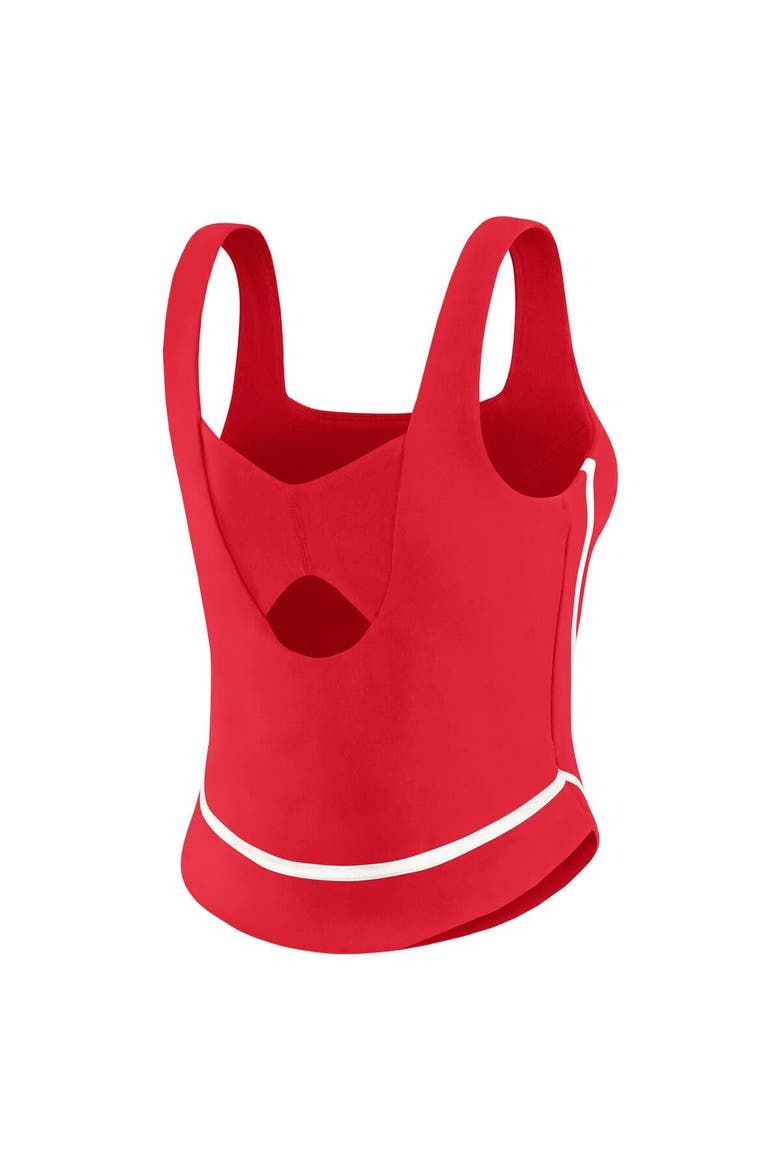 Women's WEAR by Erin Andrews  Red St. Louis Cardinals Square Neck Tank Top, Alternate, color, Red