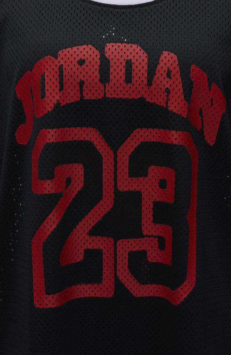 Jordan 40th Anniversary Mesh Tank Jersey, Alternate, color, Black/ Varsity Red/ White