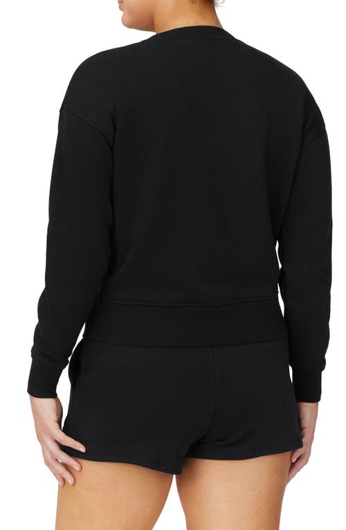 Fila Woman Sweatshirt Black Size M Polyester In Black