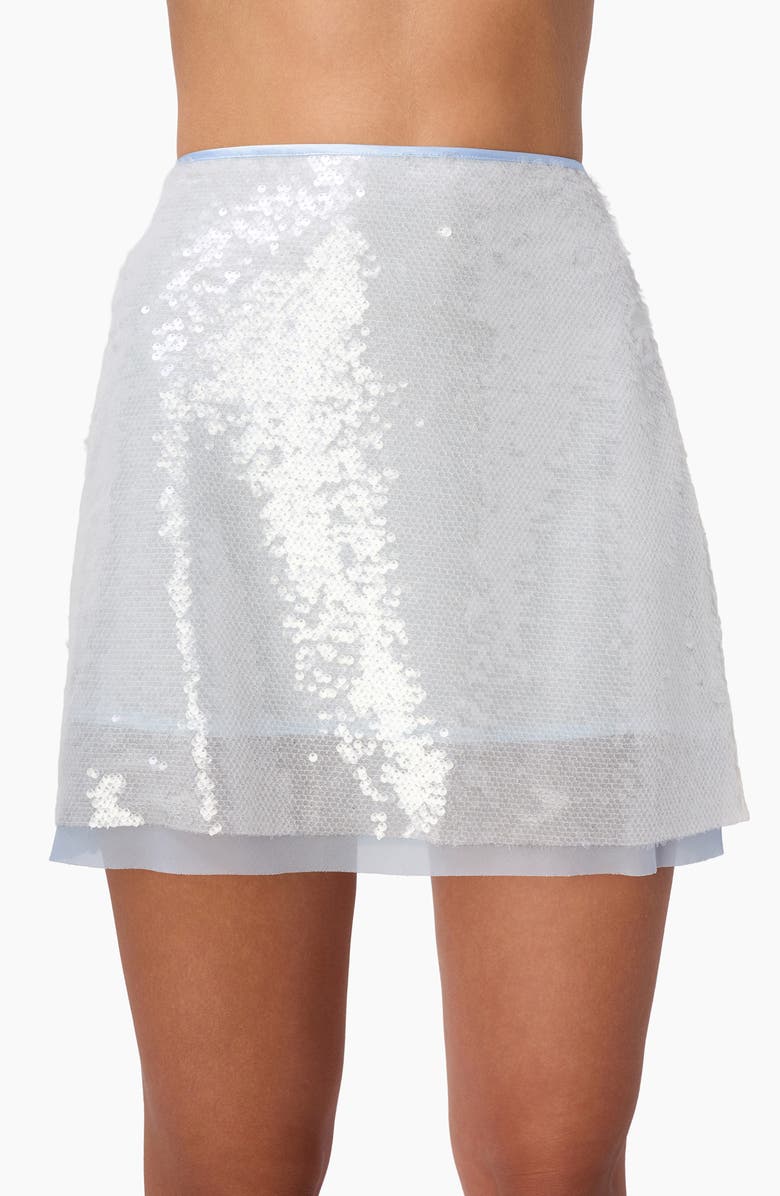 CAMI NYC Riyo Sequin Miniskirt, Alternate, color, Elixir