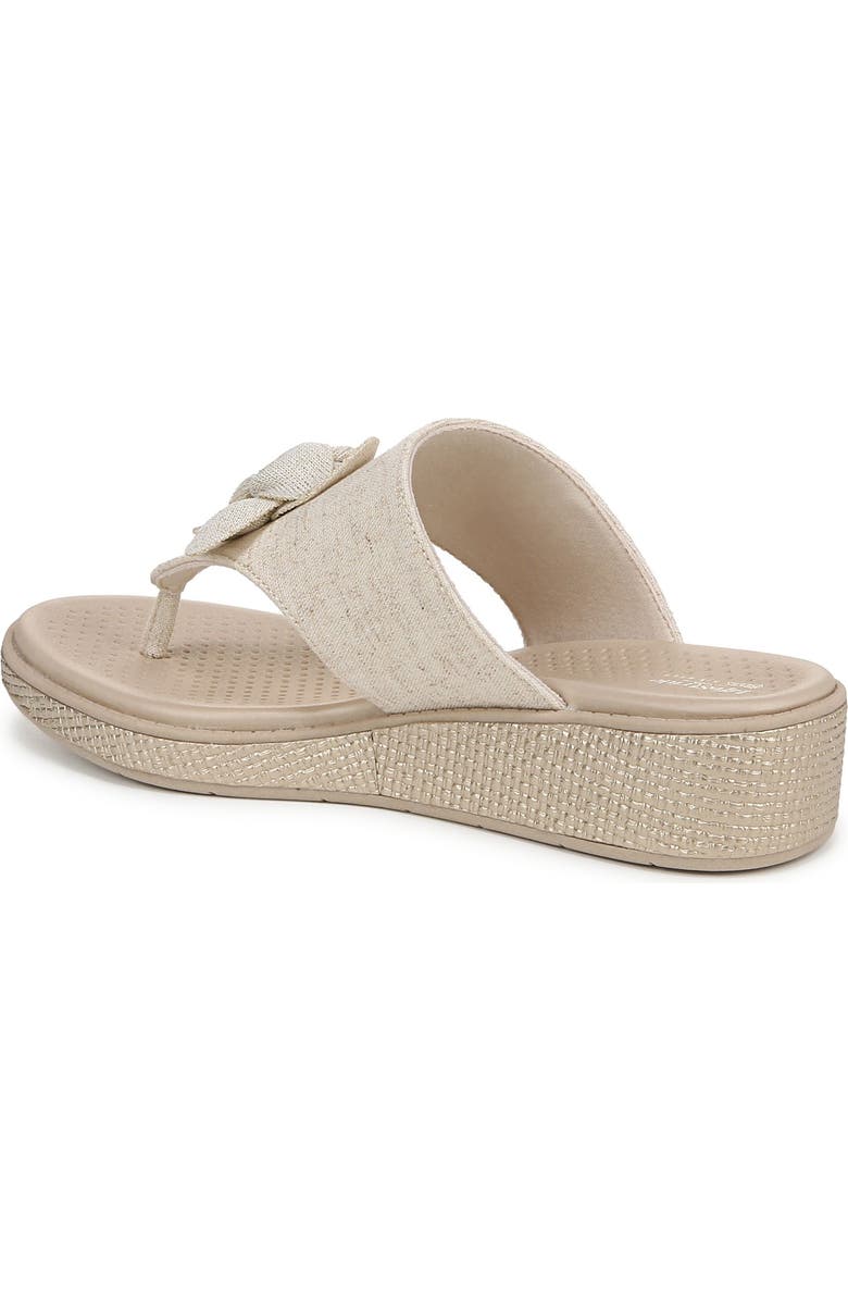 LifeStride Bloom Wedge Sandal, Alternate, color, Natural