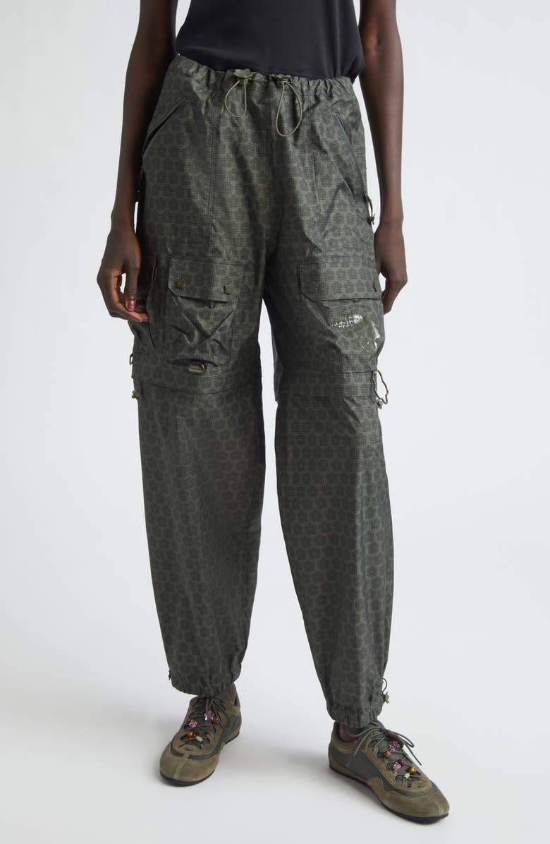 Cecilie Bahnsen x The North Face Water Repellent Cargo Pants, Main, color, Forest Night Green