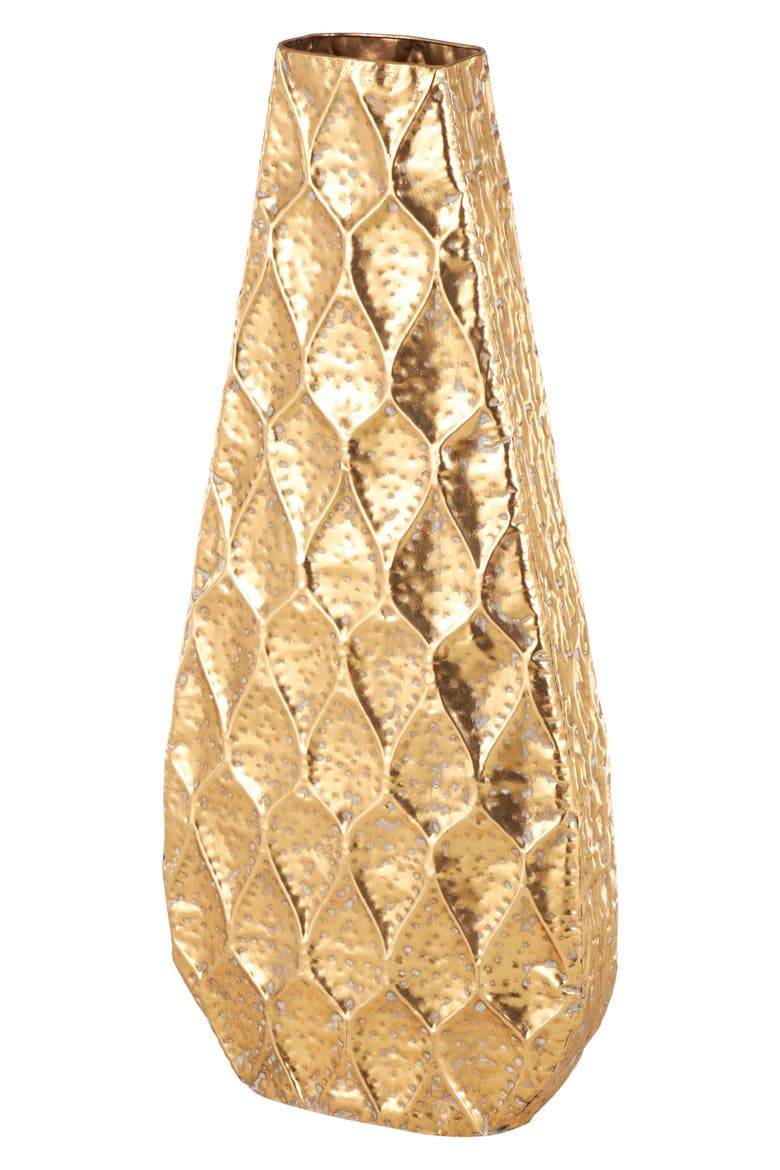 Metal Vase, Main, color, GOLD