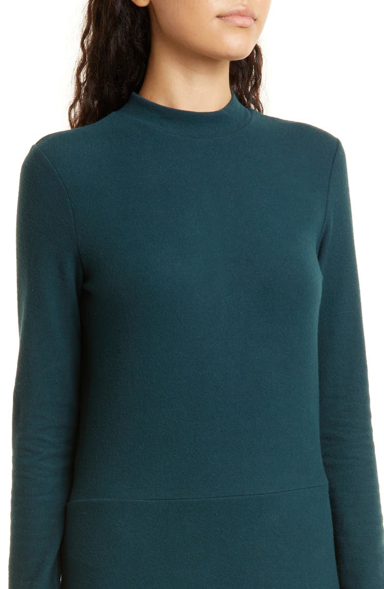 Vince Mock Neck Long Sleeve A-Line Dress, Alternate, color,