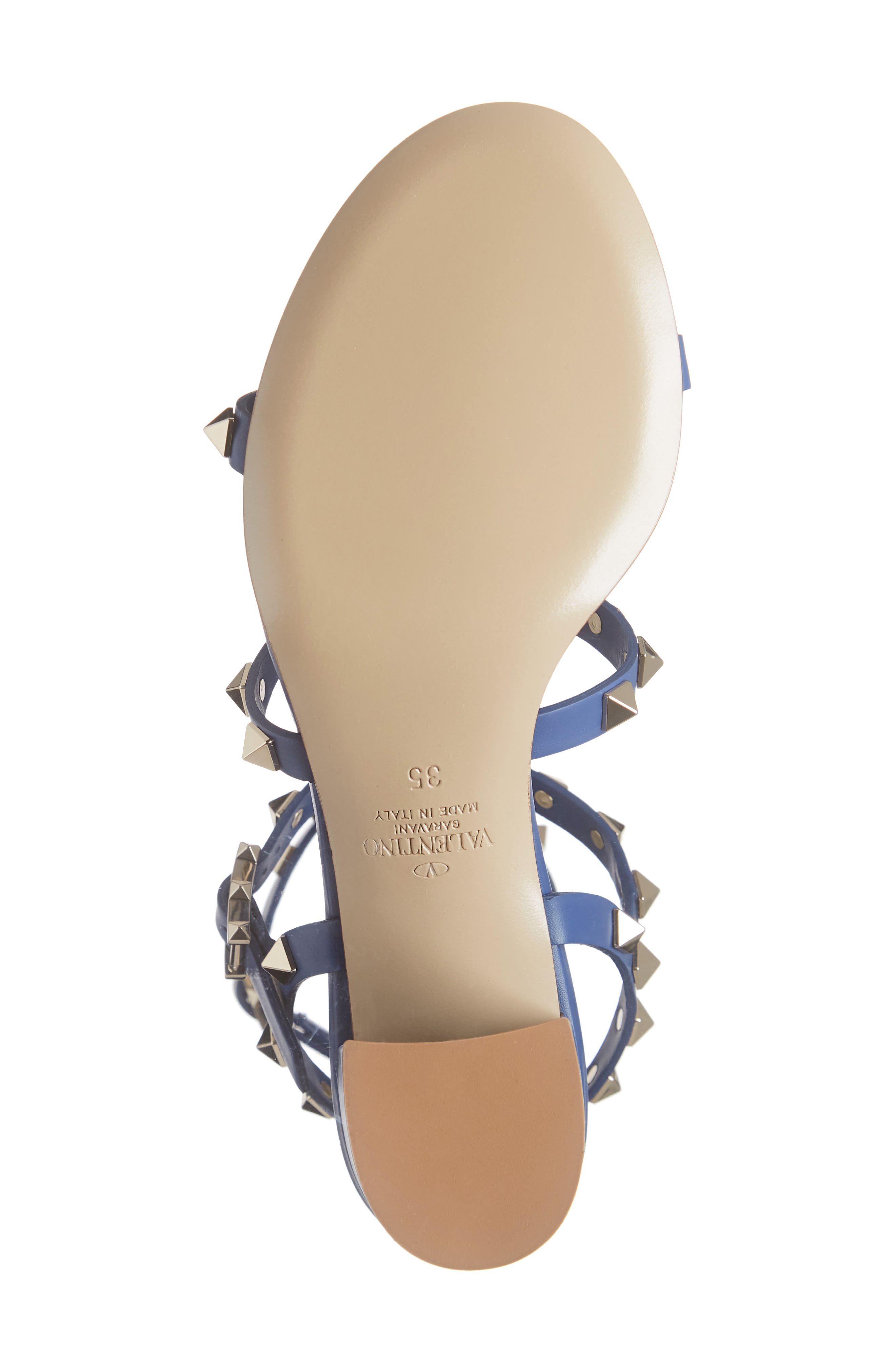 Valentino Garavani Rockstud Block Heel Sandal, Alternate, color, 